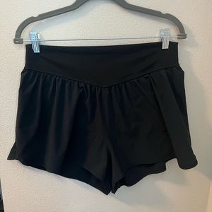 Aerie gym shorts with compression shorts underneath